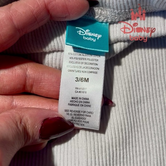 Disney Baby Gray Ribbed Joggers - Picture 4 of 6
